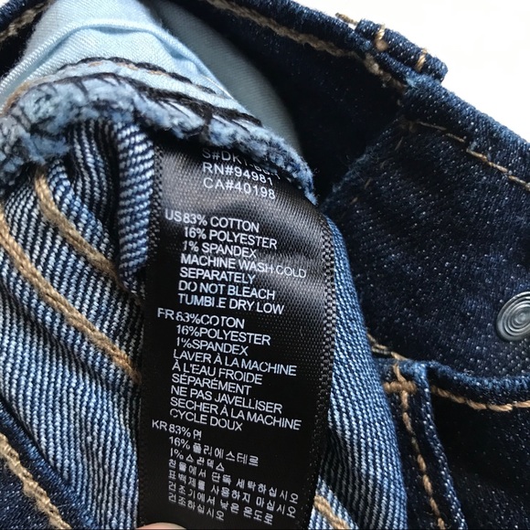 21 Dark Wash Straight Leg Jeans - Picture 4 of 7